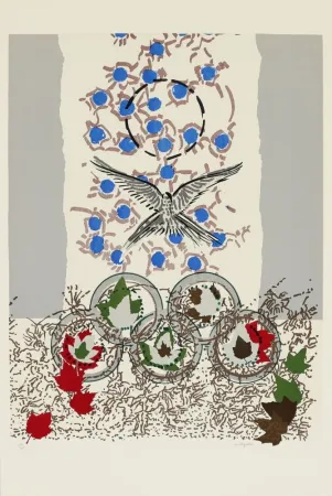 Lithografie Riopelle - JO 1988