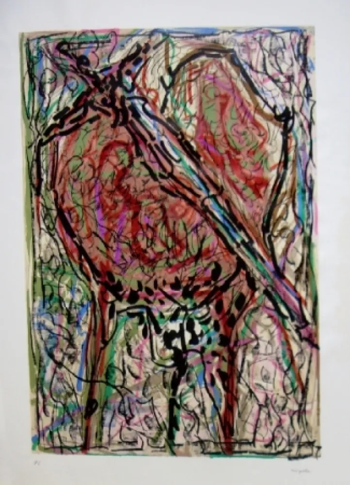 Lithografie Riopelle - Oiseau