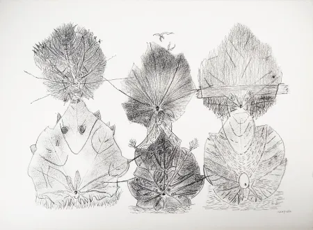 Lithografie Riopelle - TOTEMS DE LA NATURE (de la suite 