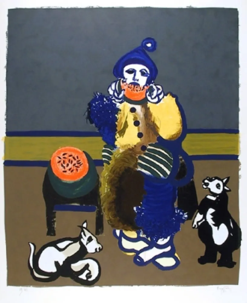 Lithografie Ripolles - Arlequin - 2 