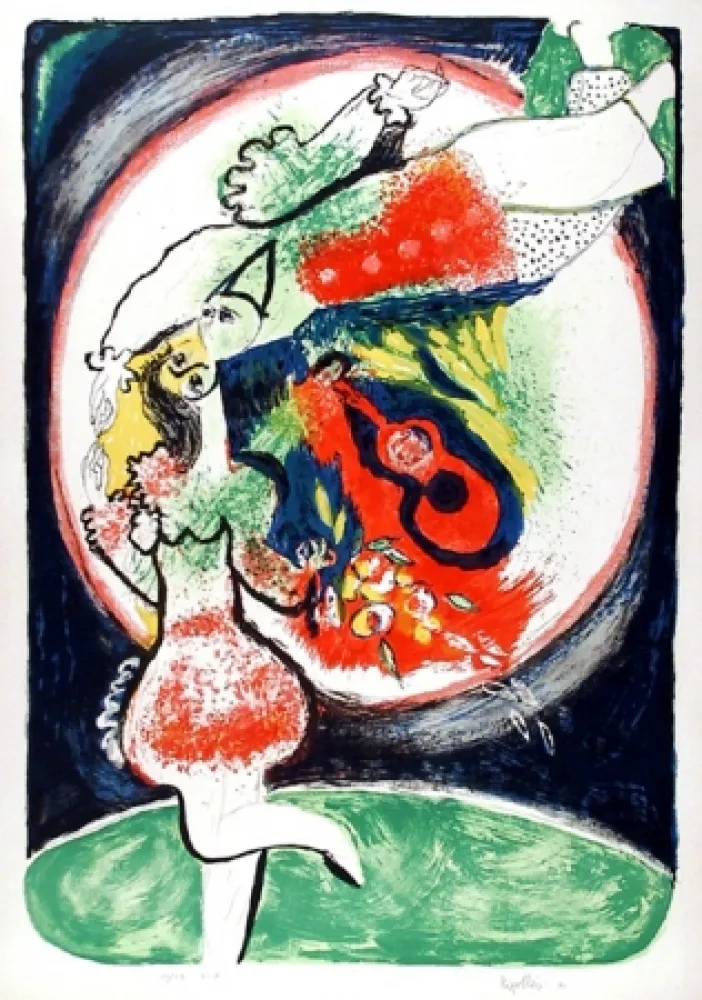 Lithografie Ripolles - Couple