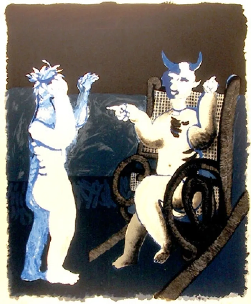 Lithografie Ripolles - Diablo