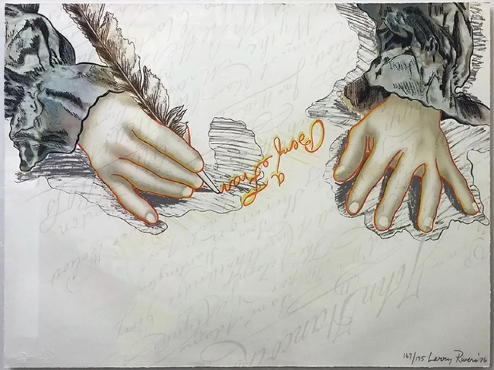 Lithografie Rivers - BIG B SIGNS UP