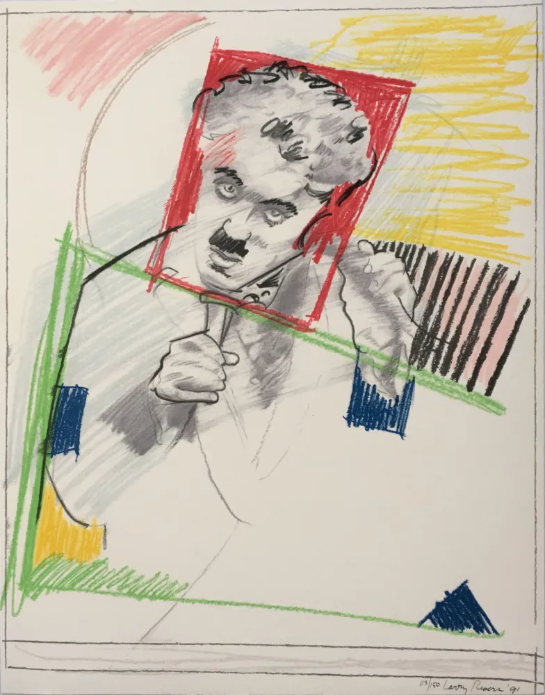 Zeefdruk Rivers - Early Chaplin