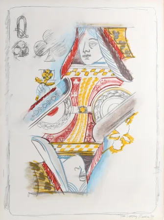 Lithografie Rivers - Queen of Clubs