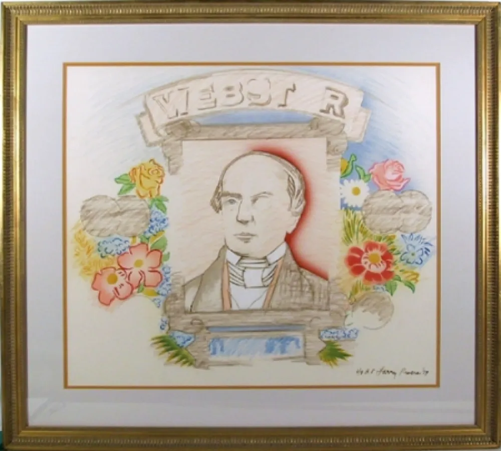 Lithografie Rivers - Webster