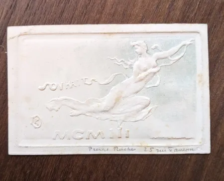 Geen Techniek Roche - Souhaits (greeting card for new year, 1903)