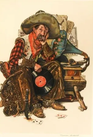 Lithografie Rockwell  - Dreams of long Ago