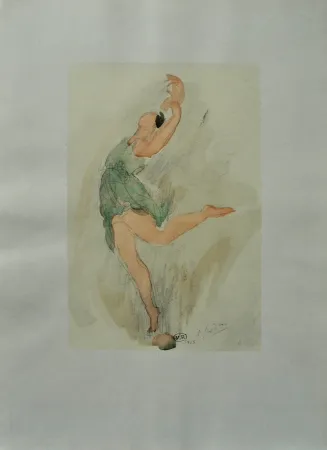 Gravure Rodin - La danseuse