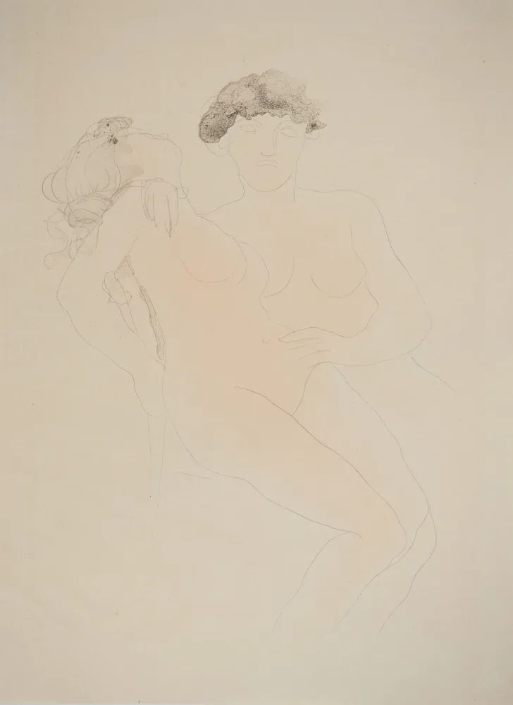 Lithografie Rodin - Les jeunes amants