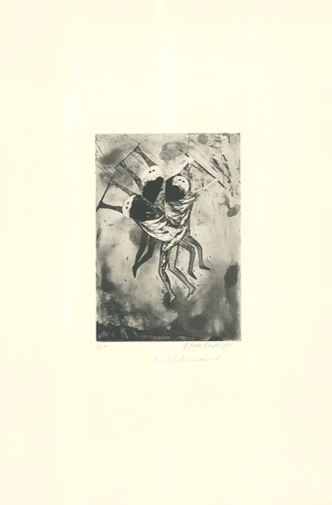 Ets En Aquatint Rodo-Boulanger - Trapeze