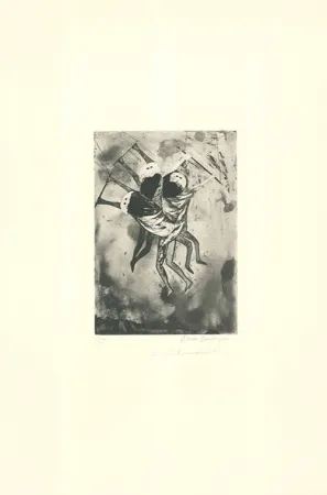 Ets En Aquatint Rodo-Boulanger - Trapeze