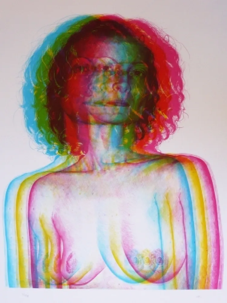 Lithografie Rodriguez - White 1