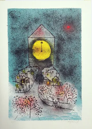 Lithografie Rognoni - Notturno