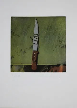 Ets En Aquatint Rösel - Messer / Knife