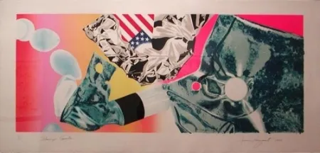 Zeefdruk Rosenquist - Flamingo Capsule