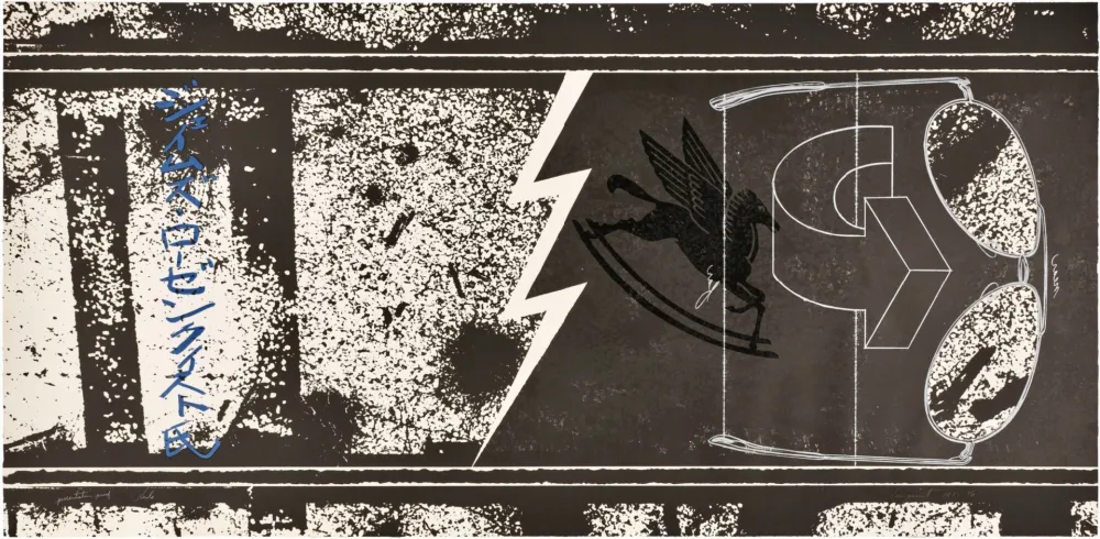 Lithografie Rosenquist - Rails