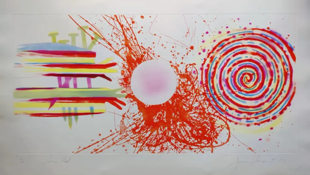 Ets En Aquatint Rosenquist - Rouge Pad