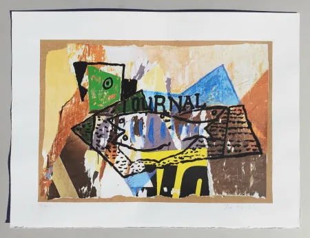 Zeefdruk Rotella - Il giornale di Picasso