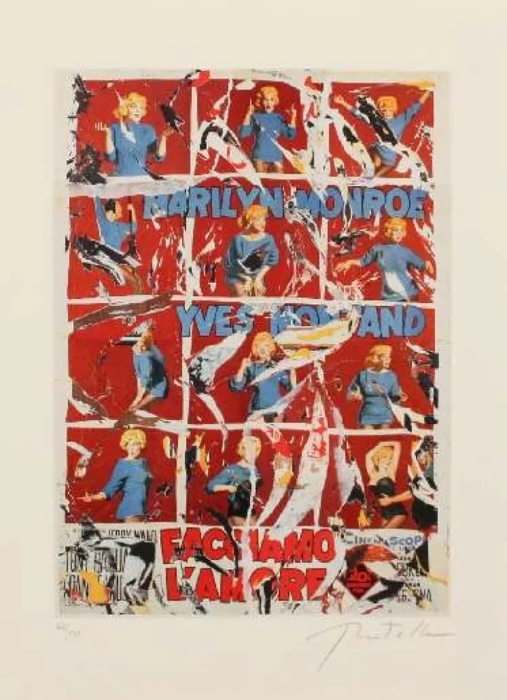 Lithografie Rotella - MARILYN