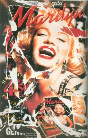 Zeefdruk Rotella - Omaggio a Marilyn (A Tribute to Marilyn) I 
