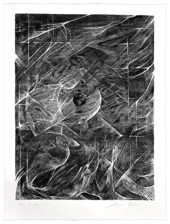 Lithografie Rôti - Soleil d'hiver