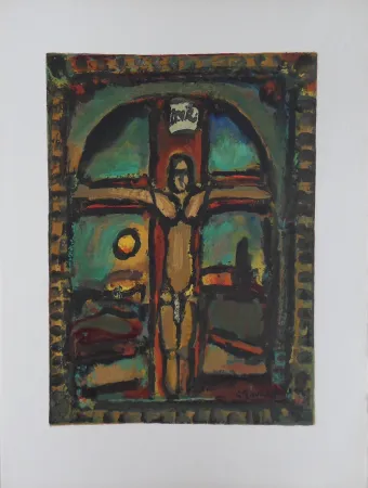 Houtsnede Rouault - Crucifixion