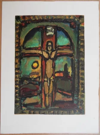 Houtsnede Rouault - Crucifixion