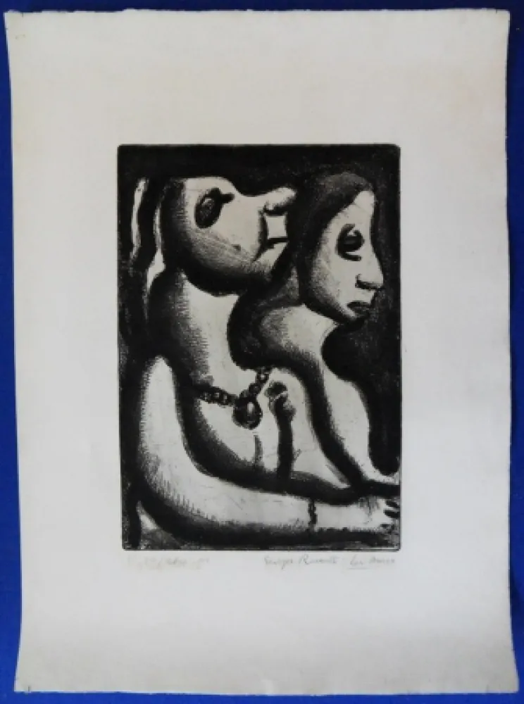 Gravure Rouault - Deux femmes