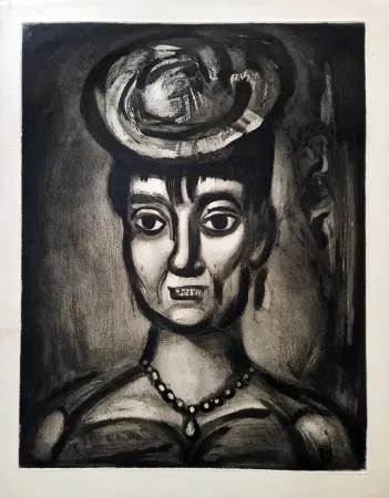 Ets En Aquatint Rouault - Femme affranchie è quatorze heures chante midi