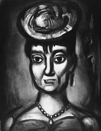 Ets En Aquatint Rouault - Femme affranchie è quatorze heures chante midi