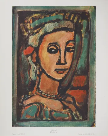 Geen Techniek Rouault - Femme au collier de perles