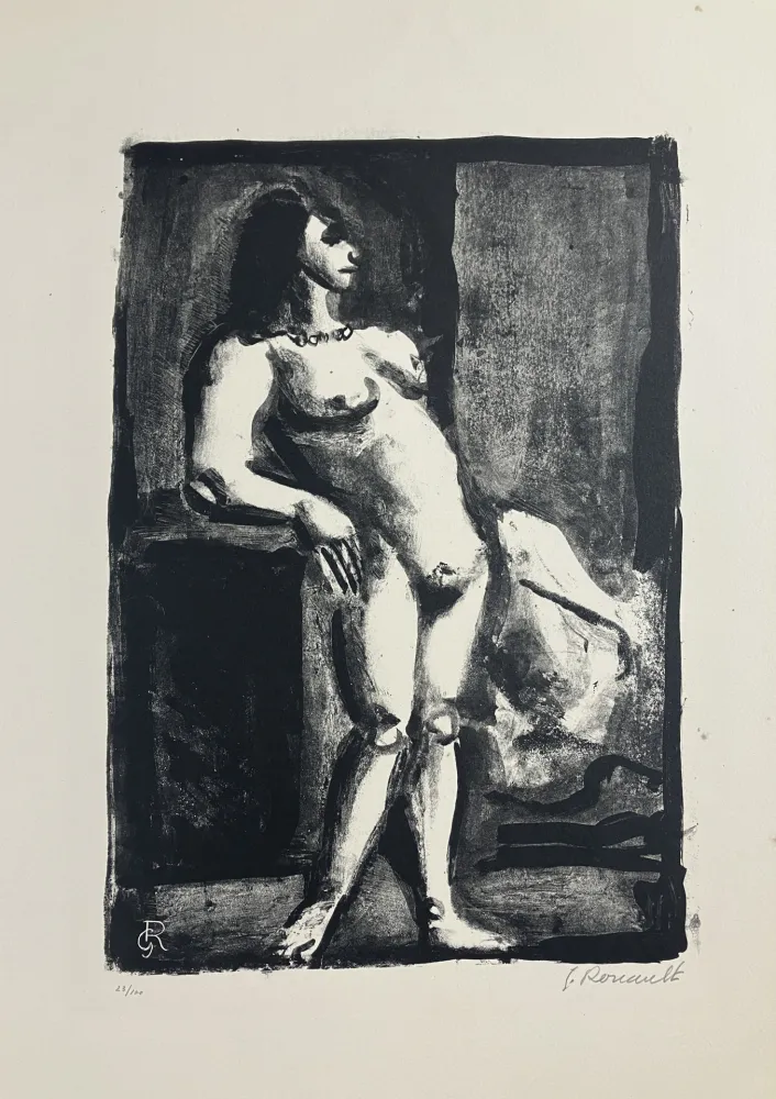 Lithografie Rouault - Fille, 1926