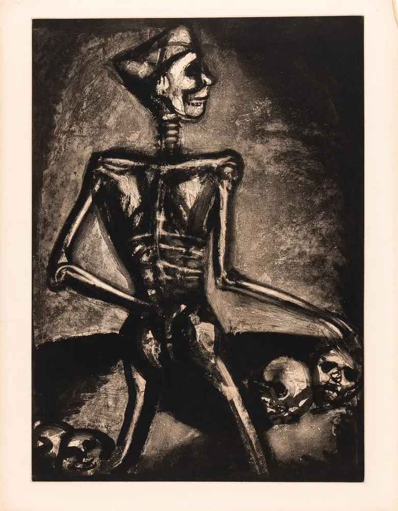Gravure Rouault - Georges Rouault (1871–1958) – Homo Homini Lupus – Etching, aquatint on paper – 1926