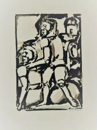 Ets En Aquatint Rouault - Homme Conduisant Me Autre W. 340