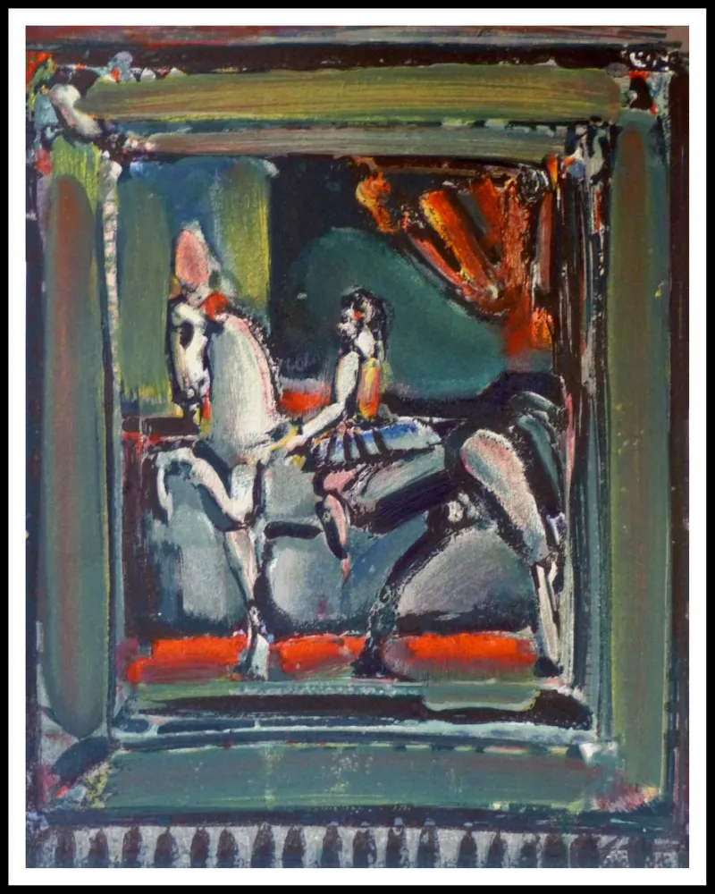 Lithografie Rouault - L'écuyère