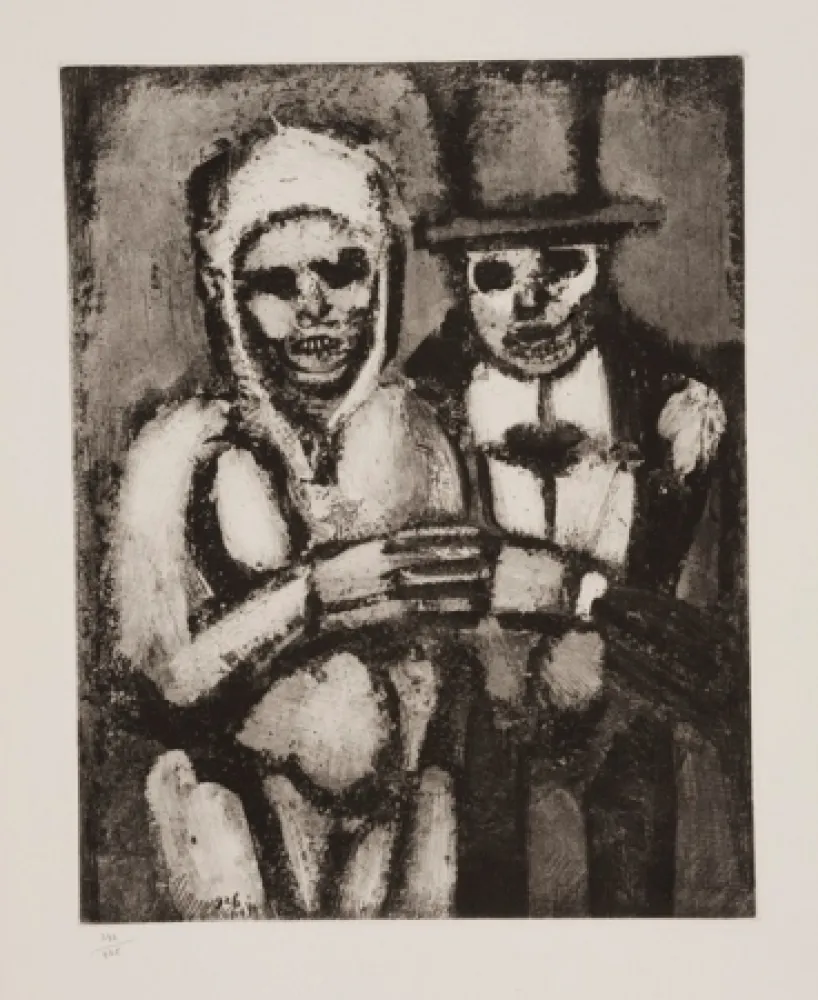 Aquatint Rouault - Les deux bonnes soeurs