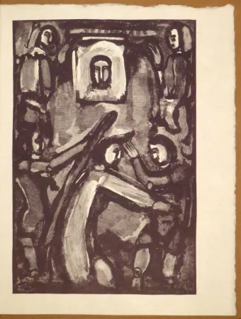 Houtsnede Rouault - Originalholzschnitt zur 