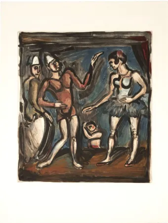 Aquatint Rouault - Parade, from Circus