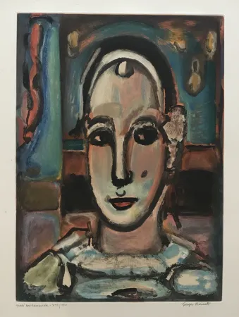 Ets En Aquatint Rouault - Pierrot