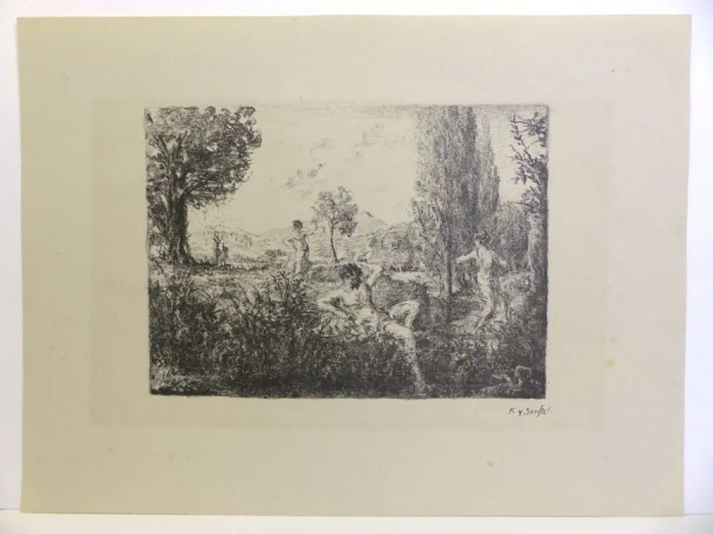 Lithografie Roussel - Pastorale