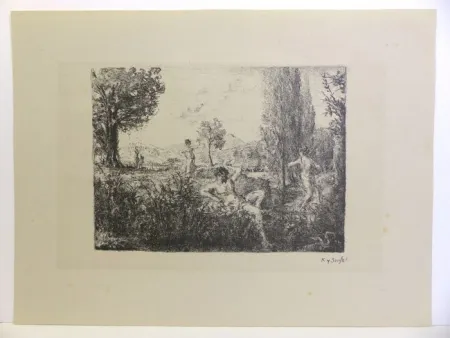 Lithografie Roussel - Pastorale