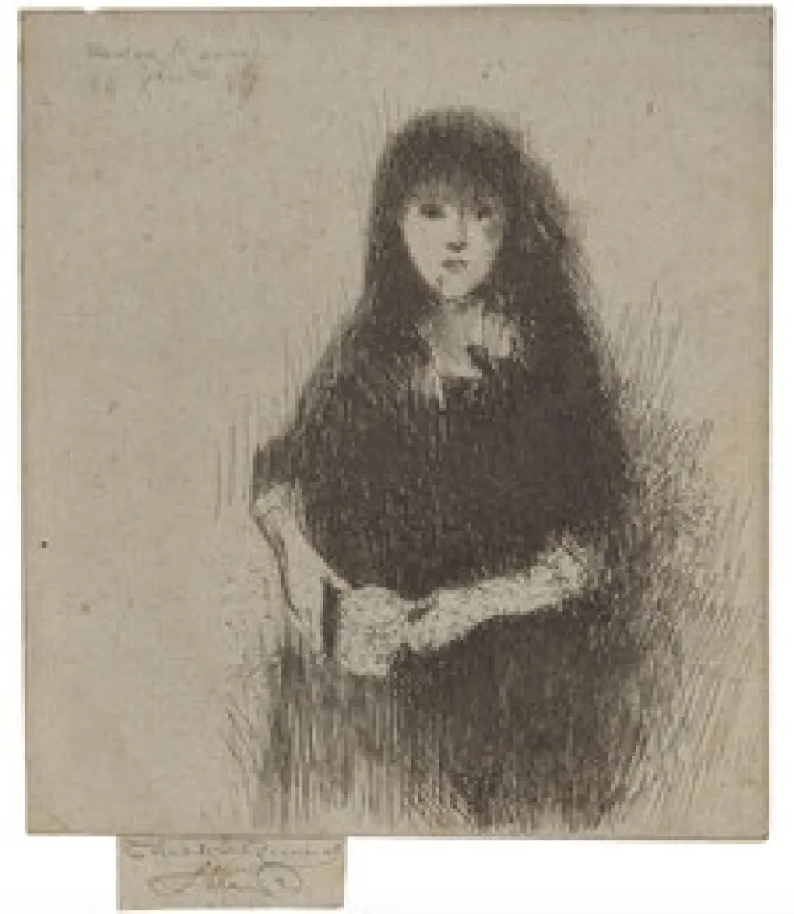 Ets Roussel - Portrait of a Little Spanish Girl