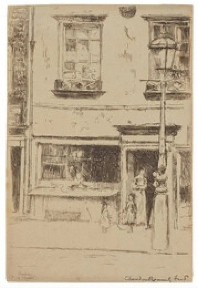 Ets Roussel - The Little Fish Shop, Chelsea Embankment (Maunder's Fish Shop)