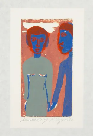 Houtsnede Royen - Paar (Couple)