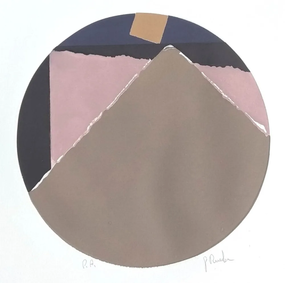 Ets En Aquatint Rueda - Perfiles, siluetas y Limites IV