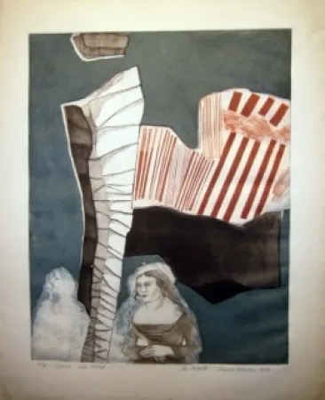 Ets En Aquatint Runcan - La coquette