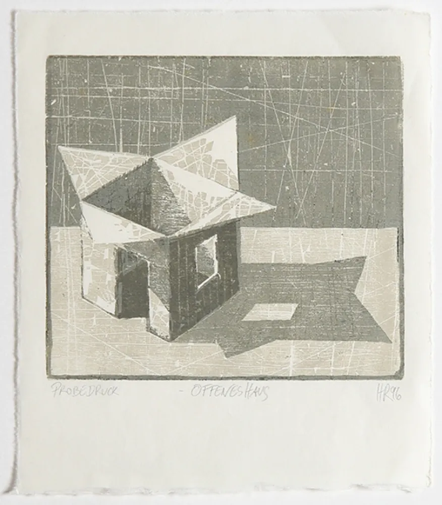 Houtsnede Rüngeler - Offenes Haus