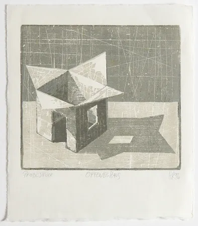 Houtsnede Rüngeler - Offenes Haus