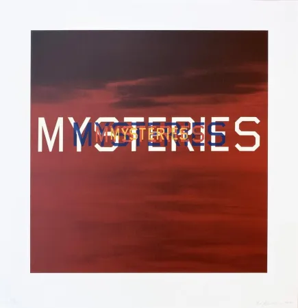 Lithografie Ruscha - Mysteries